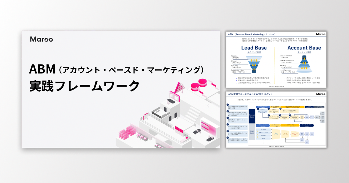 ABM（アカウント・ベースド・マーケティング）実践フレームワーク